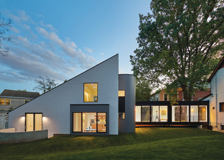 The addition of an Accessory Dwelling Unit (ADU) to a Northwest DC home provides a guest house for the owner’s parents.